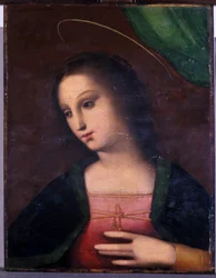 Mária portré (tempera fán)