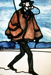 The Dandy, 1900 körül (ólomüveg)