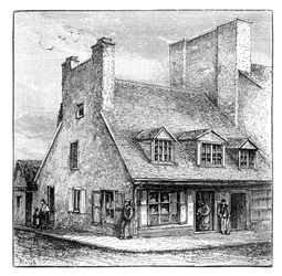 Régi francia ház, Quebec, Kanada, 1900
