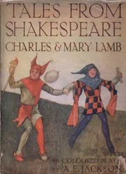 Címlap-tervezés, a Tales from Shakespeare pubból. Ward Lock & Co Ltd, 1930-40-es évek