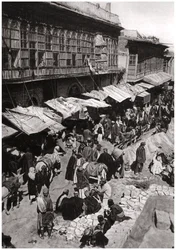 A Sheikh Gazal piac Asharban, Basra, Irak, 1925.