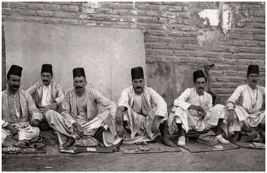 Török pénzváltók, Bagdad, Irak, 1925