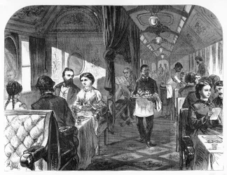 Palace Hotel Car, Union Pacific Railroad, 1870.