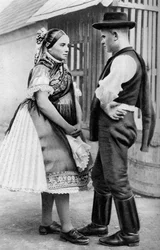 Egy fiatal szlovák házaspár, Magyarország, 1926.