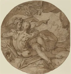 Acis és Galatea, 1590 körül (toll és tus)