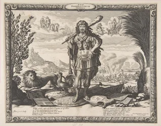 XIII. Lajos hadüzenete Spanyolországnak: A király mint Herkules, kb. 1635.