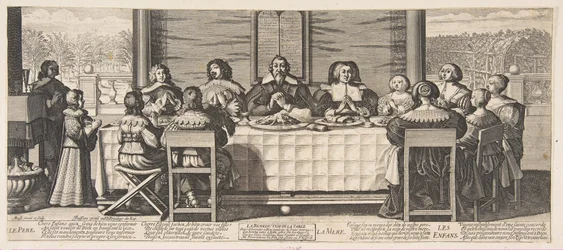 Az áldás az asztalnál, kb. 1635.