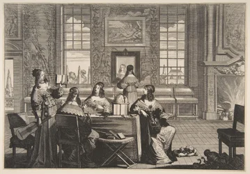 A bolond szüzek beszélgetnek, kb. 1635.