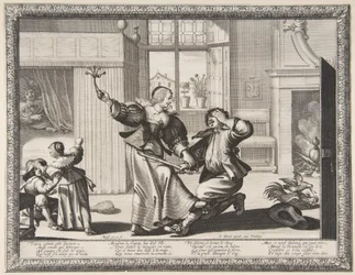 The Husband-Beater, 1633 körül (rézkarc és metszet)