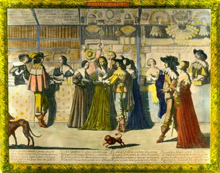 A királyi palota galériája Abraham Bosse (1602-1676) metszete XVII. Magángyűjtemény