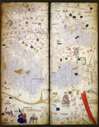 Katalán atlasz, 7. és 8. lap, 1375