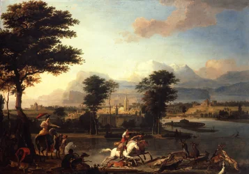 A szarvasvadászat, 1675 körül