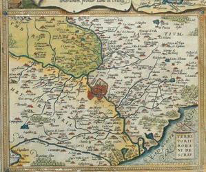 Lazio régió térképe, Abraham Ortelius Theatre of the World-ből