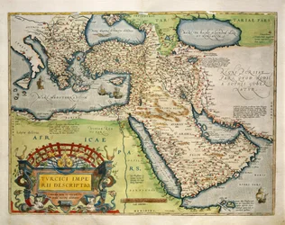 Törökország térképe, Abraham Ortelius, a Világszínházból