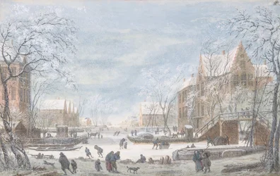 Hó hullott egy holland városban, n.d.