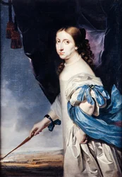 Krisztina svéd királynő portréja 1626-1689, 1661