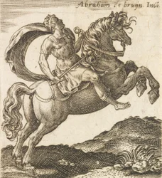Titus Vespasianus a Tizenkét Caesarból lóháton, kb. 1565-1587., kb. 1565-1587.