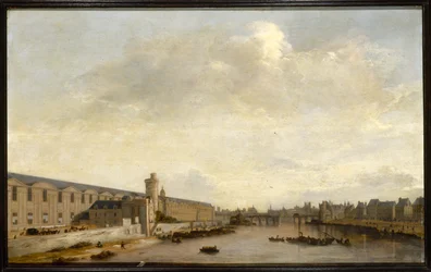 A Grande Galerie du Louvre, a Porte Neuve és a Tour de Bois, 1640 körül (olaj, fa)