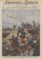 A legmodernebb háború, francia lövészárkokba ejtett német repülőgép, Soissons közelében?