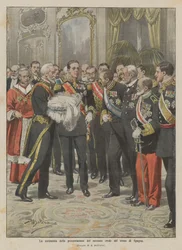 Spanyolország újszülött trónörökösének átadási ceremóniája