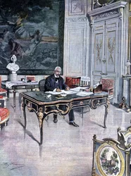 Félix Faure, a Francia Köztársaság elnöke 1899-ben Illusztráció: Achille Beltrame