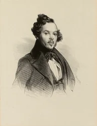 Emilien Desmaisons (1812-1880) rajzoló és litográfus portréja. (IFF 65)