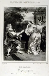 Illusztráció a „Nicaise”-ból La Fontaine meséiből