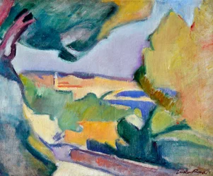 Mediterrán táj, 1907 körül (olaj, vászon)