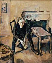 Fernand Fleuret francia író portréja (olaj, vászon