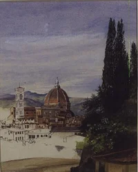 Firenze a Boboli Gardensből (befejezetlen)