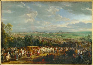 XIV. Lajos és Ausztria Mária Terézia bevonulása Arras-ba ... (festmény, vászon)
