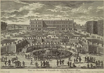 Versailles látképe, kerti homlokzat, 1680-as évek