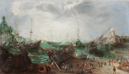 Kikötői jelenet, 1615 körül (olaj, vászon)