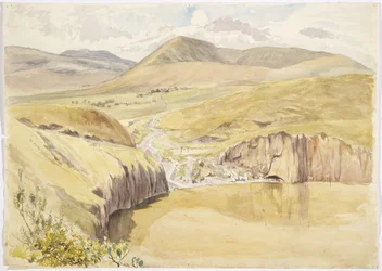 Alberea, Santiago del Valle közelében, Guanajuato, Mexikó (akvarell)