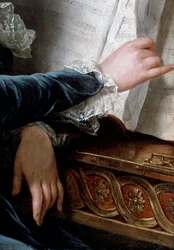 A Comtesse de Selve zenél, részlet, 1787.