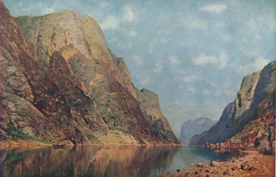 Sogne-fjord, Norvégia, 19. század vége, 1914