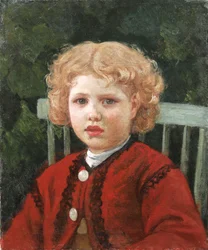 Göndör hajú lány