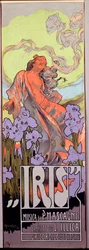 Íriszopera Pietro Mascagni és olasz librettója Luigi Illica (1898). Plakát illusztrálta: Adolfo Hohenstein (1854-1928) 1910 Dim. 10x29,5 cm milánói magángyűjtemény