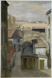Kilátás a Luisenstraße 24. ablakából