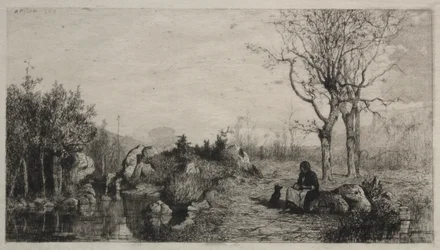 A patak partja Rossillonban, 1867.