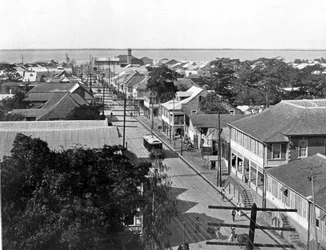 Old King Street délre néz, Kingston, Jamaica, c1905.