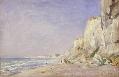 Sziklák Dieppe közelében, 1862