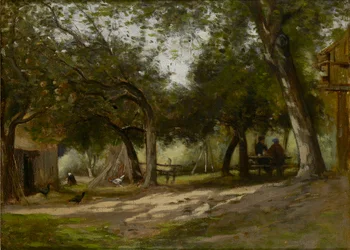 Táj tanyaudvarral, 1830-1880