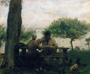 Az étkezés Honfleurben, 1875