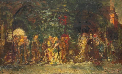 Egy körmenet, 1880 körül