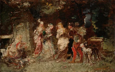 Kerti jelenet
