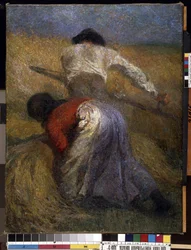 Aratás. Adolphe Thomas Joseph Monticelli (1824-1886) festménye. Olajfestmény. Mérete: 121x92,5 cm. Impresszionizmus. Mikalojus Konstantinas Ciurlionis Szépművészeti Múzeum, Kaunas, Litvánia