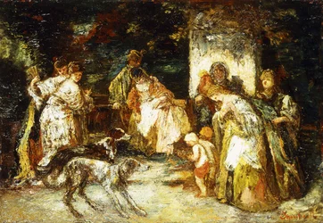 A felajánlás, 1875 körül