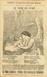 Illusztráció: Adolphe dit Willette (1857-1926) a Le Pelerinben, 2007.12.22 - A baba álma - Reklamációs nyilvánosság, Szülés - Angyal