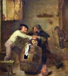 Adriaen Brouwer (1605 körül-1feb1638 előtt) Két harcoló paraszt MOU Oudenaarde 13-12-2018
